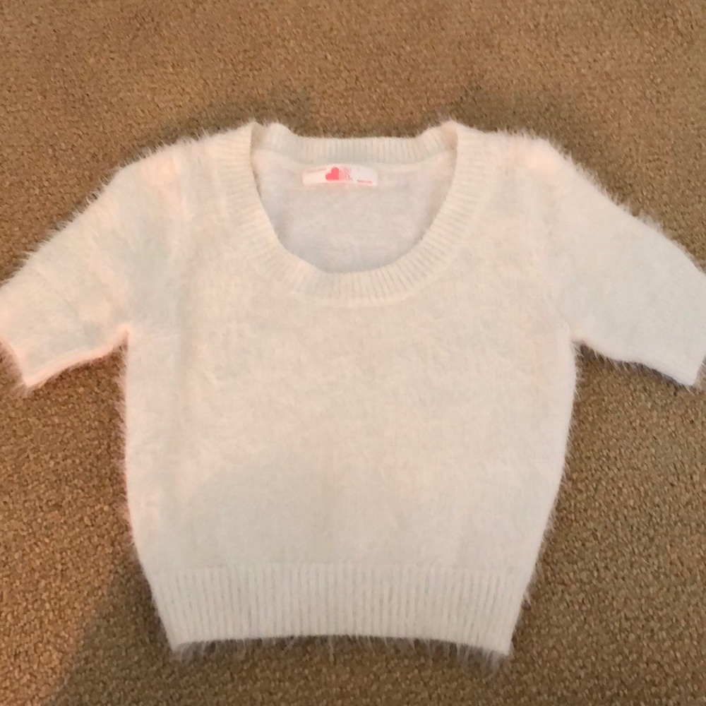 Fuzzy American Apparel cropped sweater
